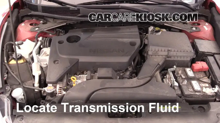 2017 Nissan Altima SL 2.5L 4 Cyl. Transmission Fluid Check Fluid Level